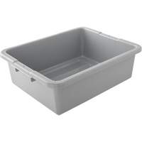 Undivided Bus/Utility Box, 7" H x 21.5" D x 17" L, Plastic, Grey PB Rental Co. Ltd.