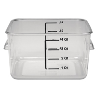 Contenant carr&eacute; &agrave; encombrement r&eacute;duit Rubbermaid, Plastique, Capacit&eacute; de 3,8 L, Transparent PB Rental Co. Ltd.