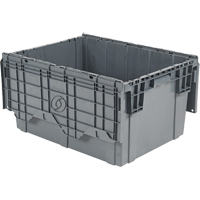 Contenants de distribution Flipak en plastique poly&eacute;thyl&egrave;ne (PE), 27,9" x 20,9" x 15,2", Gris PB Rental Co. Ltd.