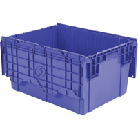 Contenants de distribution Flipak en plastique poly&eacute;thyl&egrave;ne (PE), 27,9" x 20,9" x 15,2", Bleu PB Rental Co. Ltd.