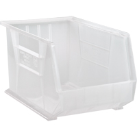 Bac transparent ultra empilable & suspendable, 11" la, 10" h x 18" p, Transparent PB Rental Co. Ltd.