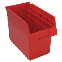 Bacs pour &eacute;tag&egrave;re Store-Max, 6-5/8" la x 8" H x 11-5/8" p, Rouge, Capacit&eacute; 44 lb PB Rental Co. Ltd.