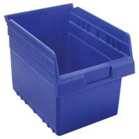 Store-Max Shelf Bins, 8-3/8" W x 8" H x 11-5/8" D, Blue, 44 lbs. Capacity PB Rental Co. Ltd.