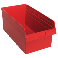 Bacs pour &eacute;tag&egrave;re Store-Max, 11-1/8" la x 8" H x 17-7/8" p, Rouge, Capacit&eacute; 56 lb PB Rental Co. Ltd.
