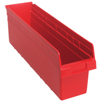 Bacs pour &eacute;tag&egrave;re Store-Max, 6-5/8" la x 8" H x 23-5/8" p, Rouge, Capacit&eacute; 68 lb PB Rental Co. Ltd.