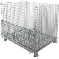 Conteneur repliable en m&eacute;tal grillag&eacute;, 40" la x 48" p x 42" h, Capacit&eacute; de 4000 lb PB Rental Co. Ltd.
