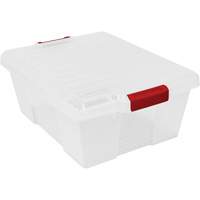 Plastic Latch Container, 15.875" W x 21" D x 7.75" H, Clear PB Rental Co. Ltd.