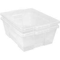 Plastic Latch Container, 15.875" W x 21" D x 7.75" H, Clear PB Rental Co. Ltd.