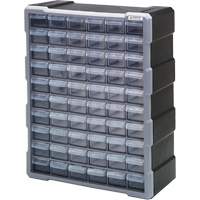 Armoire &agrave; tiroir, Plastique, 60 tiroirs, 15" x 6-1/4" x 18-3/4", Noir PB Rental Co. Ltd.
