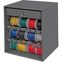 Armoire d'entreposage pour fil et borne, Acier, 1 tiroirs, 15-9/16" x 11-7/8" x 16-3/8", Gris PB Rental Co. Ltd.
