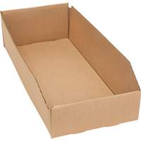 Boîtes profondes en carton ondul&eacute;, 7-3/4" la x 17-1/4" p x 4-1/2" h, Beige PB Rental Co. Ltd.