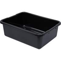 Bac d'entreposage tout usage &agrave; fond rainur&eacute;, 7" ha x 15" p x 21" lo, Plastique, Noir PB Rental Co. Ltd.