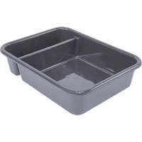 Bac d'entreposage tout usage &agrave; compartiment, 5" ha x 15" p x 20" lo, Plastique, Gris PB Rental Co. Ltd.