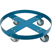 Chariot pour baril, Acier, Capacit&eacute;e 1000 lb, Diam&egrave;tre 24", Roue en Polyur&eacute;thane PB Rental Co. Ltd.