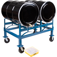 Porte-barils empilables, 2 barils, Capacit&eacute; de 1600 lb, 45-1/2" la x 30" p x 12-1/2" h PB Rental Co. Ltd.