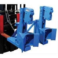 Manipulateur de barils MORSPEED 1500 pour chariot &eacute;l&eacute;vateur, Pour 55 gal. US (45 gal. imp.) PB Rental Co. Ltd.