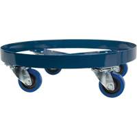 Drum Dolly, Steel, 1400 lbs. Capacity, 24" Diameter, Blue Elastic Casters PB Rental Co. Ltd.