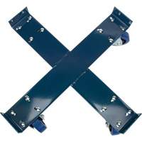 Drum Dolly, Steel, 1400 lbs. Capacity, 24" Diameter, Blue Elastic Casters PB Rental Co. Ltd.