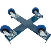 Drum Dolly, Steel, 1400 lbs. Capacity, 24" Diameter, Blue Elastic Casters PB Rental Co. Ltd.