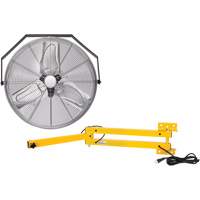 Trousse de ventilateur pour poste de travail industriel avec bras double verrouillable, Industriel, 3 vitesses, Diam&egrave;tre de 24" PB Rental Co. Ltd.