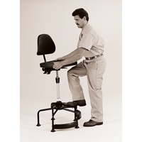 Industrial Stool, Stationary, Adjustable Height, 250 lbs. Capacity PB Rental Co. Ltd.