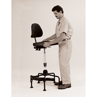 Industrial Stool, Stationary, Adjustable Height, 250 lbs. Capacity PB Rental Co. Ltd.