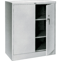 Counter High Cabinets, Steel, 2 Shelves, 42" H x 36" W x 21" D, Grey PB Rental Co. Ltd.