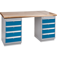 &eacute;tabli pr&eacute;conçu, Deux tiroirs, Cap 2500 lb, 72" la x 30" p, 34" h PB Rental Co. Ltd.