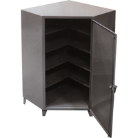 Corner Cabinets, Steel, 4 Shelves, 72" H x 48" W x 24" D, Grey PB Rental Co. Ltd.