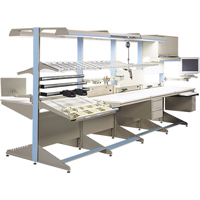 Postes de travail modulaires ergonomiques - Tiroirs &agrave; clavier PB Rental Co. Ltd.