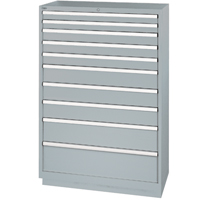 Drawer Cabinets, 10 Drawers, 40-1/4" W x 22-1/2" D x 59-1/2" H, Grey PB Rental Co. Ltd.