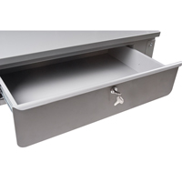Wall-Mounted Shop Desk, 34-1/2" W x 28" D x 31" H, Grey PB Rental Co. Ltd.