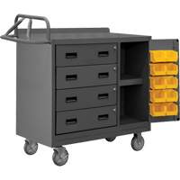 Mobile Workbench Cabinet with Bins, Steel Surface PB Rental Co. Ltd.
