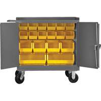Mobile Workbench Cabinet with Bins, Steel Surface PB Rental Co. Ltd.