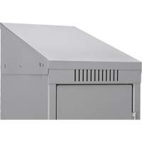 Clean Line Lockers, 2 -tier, Bank of 4, 48" x 18" x 82", Steel, Beige, Rivet (Assembled) PB Rental Co. Ltd.