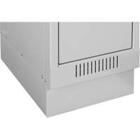 Clean Line Lockers, 2 -tier, Bank of 4, 48" x 18" x 76", Steel, Charcoal, Rivet (Assembled) PB Rental Co. Ltd.