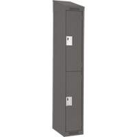 Casiers Clean Line, 2 niveaux, 12" x 18" x 78", Acier, Charbon, Rivet (assembl&eacute;) PB Rental Co. Ltd.