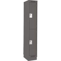 Casiers Clean Line, 2 niveaux, 12" x 18" x 76", Acier, Charbon, Rivet (assembl&eacute;) PB Rental Co. Ltd.