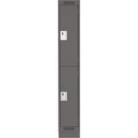 Casiers Clean Line, 2 niveaux, 12" x 18" x 76", Acier, Charbon, Rivet (assembl&eacute;) PB Rental Co. Ltd.