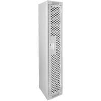 Clean Line Lockers, 12" x 12" x 72", Steel, Grey, Rivet (Assembled), Perforated PB Rental Co. Ltd.