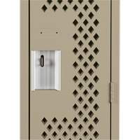 Clean Line Lockers, 12" x 15" x 72", Steel, Beige, Rivet (Assembled), Perforated PB Rental Co. Ltd.