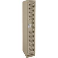 Casiers Clean Line, 12" x 18" x 76", Acier, Beige, Rivet (assembl&eacute;), Perfor&eacute; PB Rental Co. Ltd.
