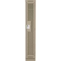 Casiers Clean Line, 12" x 18" x 76", Acier, Beige, Rivet (assembl&eacute;), Perfor&eacute; PB Rental Co. Ltd.