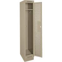 Casiers Clean Line, 12" x 18" x 76", Acier, Beige, Rivet (assembl&eacute;), Perfor&eacute; PB Rental Co. Ltd.