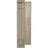 Casiers Clean Line, 12" x 18" x 76", Acier, Beige, Rivet (assembl&eacute;), Perfor&eacute; PB Rental Co. Ltd.