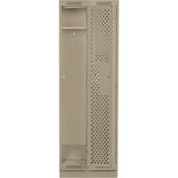 Clean Line Lockers, Bank of 2, 24" x 12" x 76", Steel, Beige, Rivet (Assembled), Perforated PB Rental Co. Ltd.