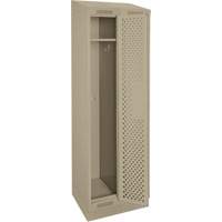 Clean Line Lockers, Bank of 2, 24" x 12" x 82", Steel, Beige, Rivet (Assembled), Perforated PB Rental Co. Ltd.