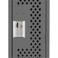 Clean Line Lockers, 12" x 15" x 72", Steel, Charcoal, Rivet (Assembled), Perforated PB Rental Co. Ltd.