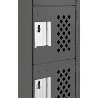 Assembled Lockerettes Clean Line Perforated Economy Lockers, 6 -tier, 18" x 72" x 12", Steel PB Rental Co. Ltd.
