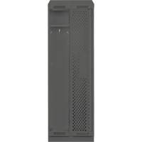 Clean Line Lockers, Bank of 2, 24" x 12" x 82", Steel, Charcoal, Rivet (Assembled), Perforated PB Rental Co. Ltd.